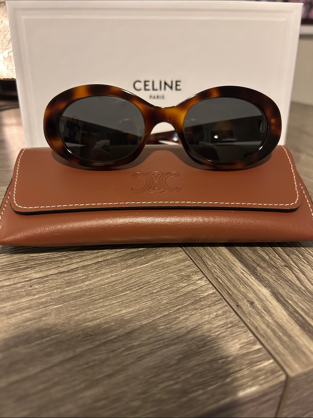 Celine Triomphe 01 Tortoiseshell - Sunglasses